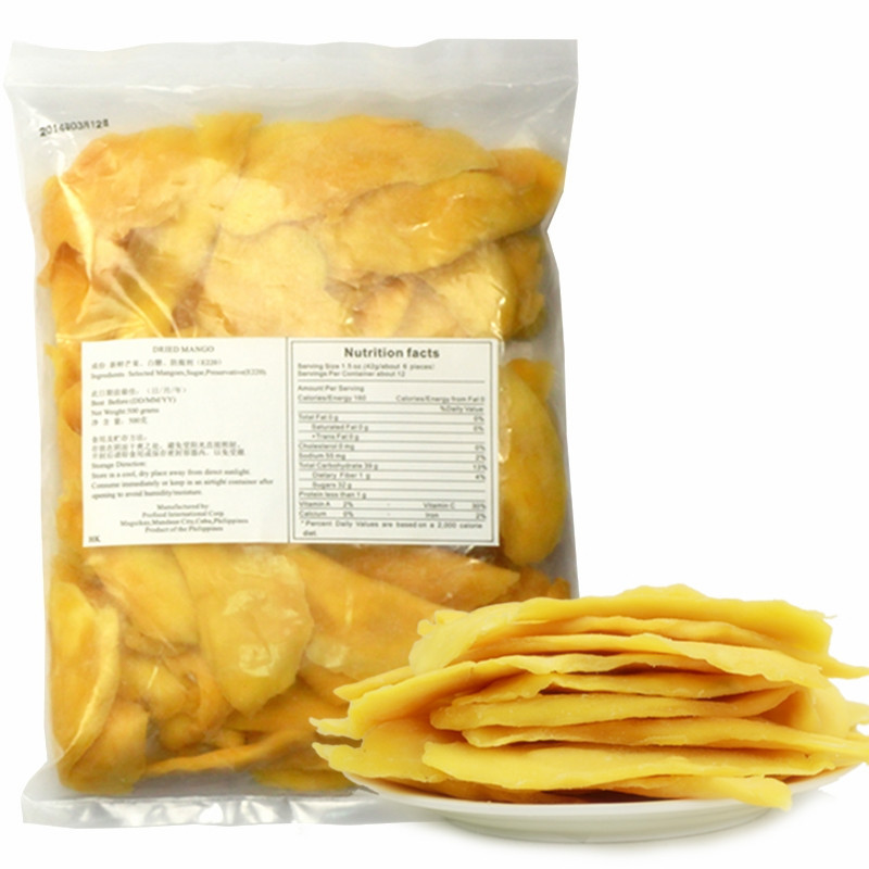 5A bulk Dried mango wholesale Tropical Dried fruit Dried mango 500g Full container 24 Jin Large concessions Can OEM