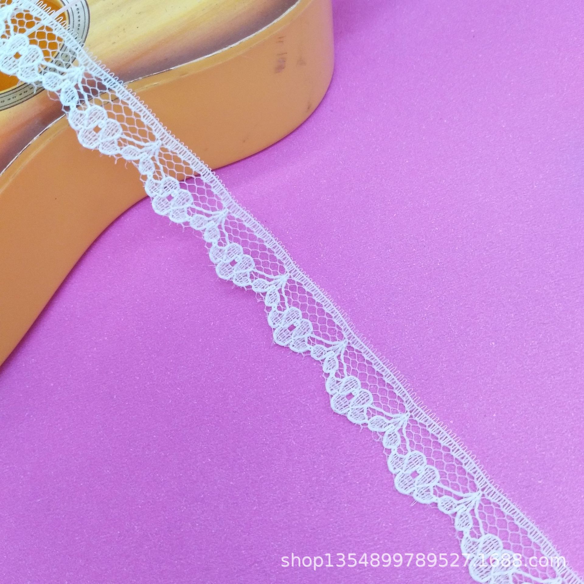 蕾丝花边工厂现货批发新款1.3cm单波边无弹小蕾丝花边DIY服装辅料