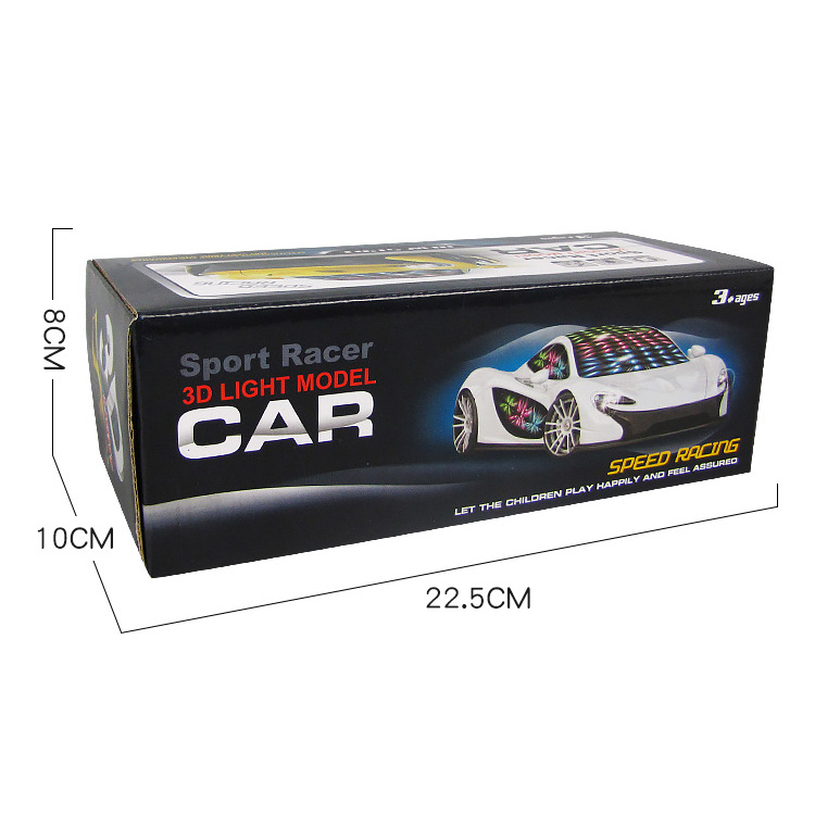 Nuevo coche de juguete eléctrico Universal iluminación música colorida puerta doble para niños rompecabezas coche deportivo puesto Venta caliente