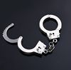 Realistic small metal handcuffs, keychain, transport, pendant, accessory