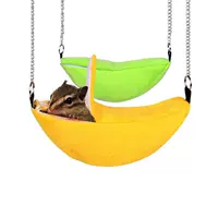 Годовая мышь Hammer Moon Banana хлопковое гнездо висит осень тысяча кроватей клеточные продукты банан гнездо зелёный жёлтый