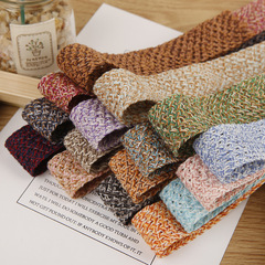 Imported Colorful Woolen Knitted Ribbon, Handmade Hair Accessories Clothing Shoes Flower Gift Box Ribbon
