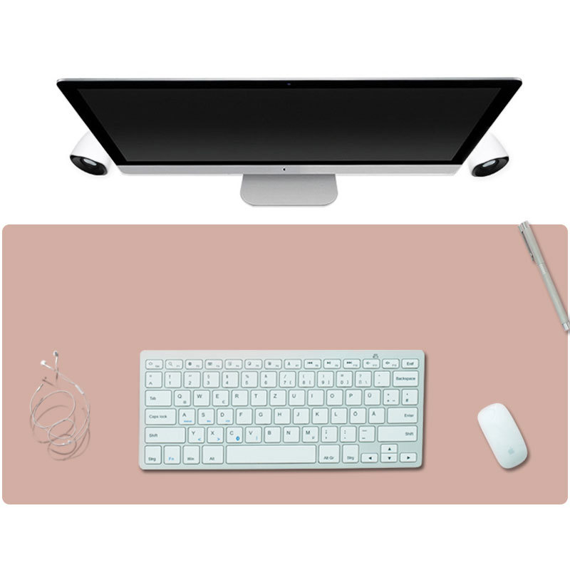 一件代发 办公桌垫超大游戏皮质纯色笔记本电脑防滑垫 大号鼠标垫