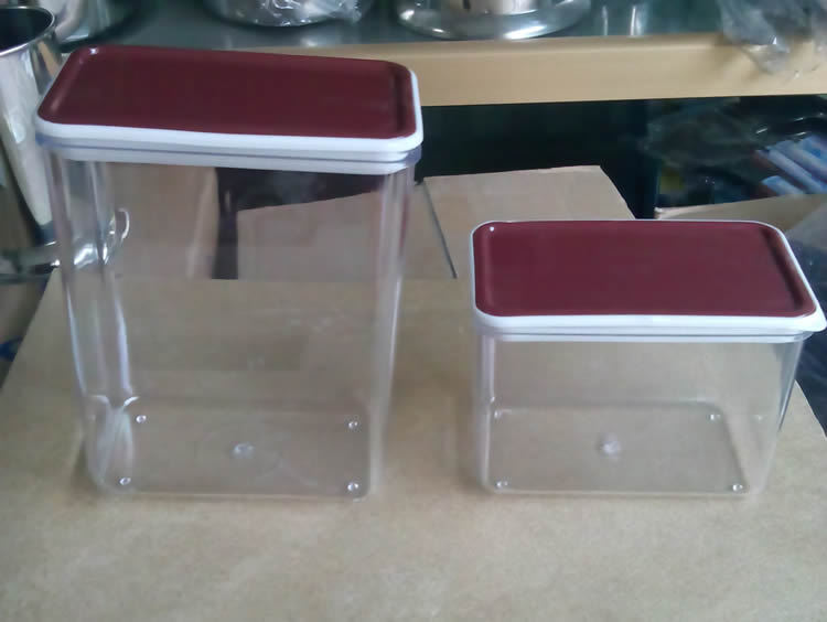 果粉盒 果粉罐 咖啡豆密封罐 方形 容量1kg 奶茶店果粉盒