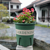 Plastic round resin, flowerpot for growing plants, increased thickness