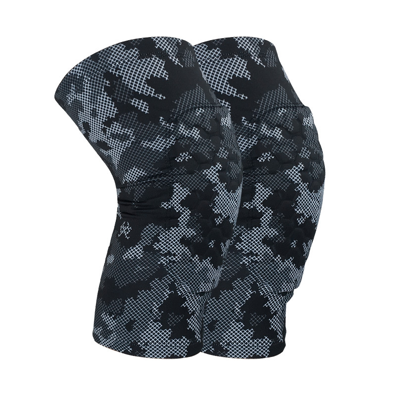 批发跨境篮球运动护膝装备蜂窝防撞护具足球户外登山护膝盖可定制