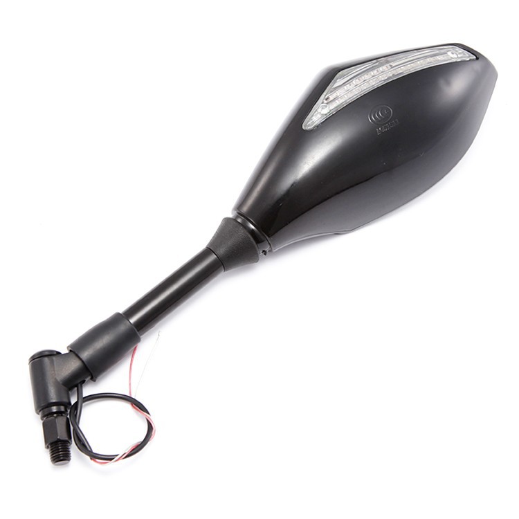 Motorcycle modification with light rearview mirror LED turn signal universal reversing auxiliary mirror personality reflector hot sale