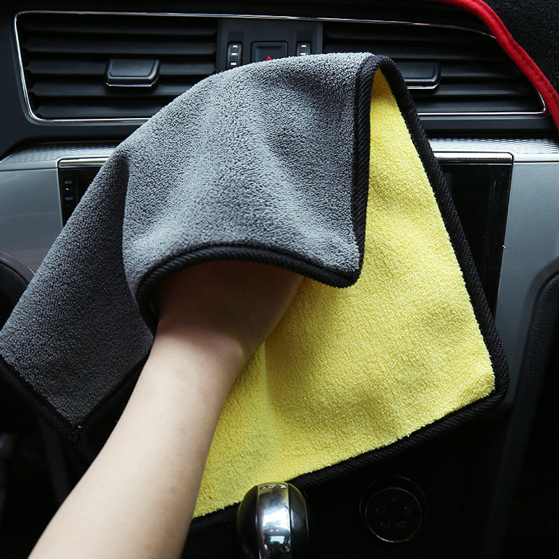 厂家批发 擦车巾30*40吸水加厚柔软清洁抹布纤维洗车毛巾LOGO定制