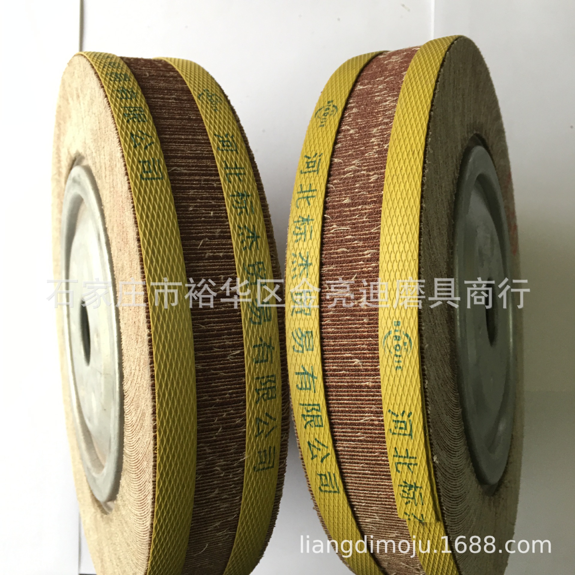 标杰千页轮树脂砂布轮 棕刚玉打磨轮卡盘页轮 抛光轮沙皮纸打磨轮