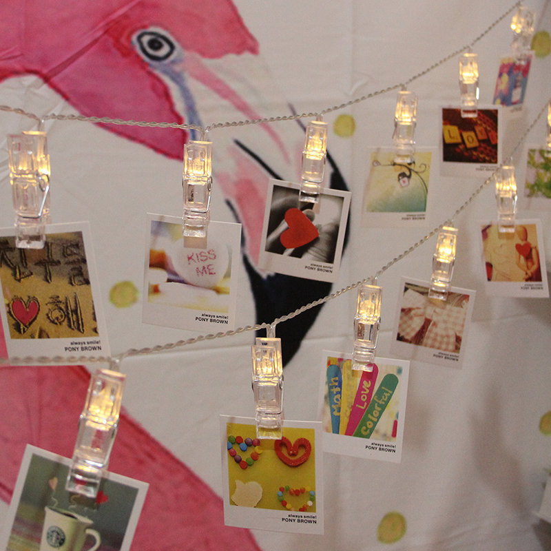 LED creative clip light string girl heart transparent photo wall Holiday Lights Christmas light clip USB New Year decoration LED creative clip light string girl heart transparent photo wall Holiday Lights Christmas light clip USB New Year decoration