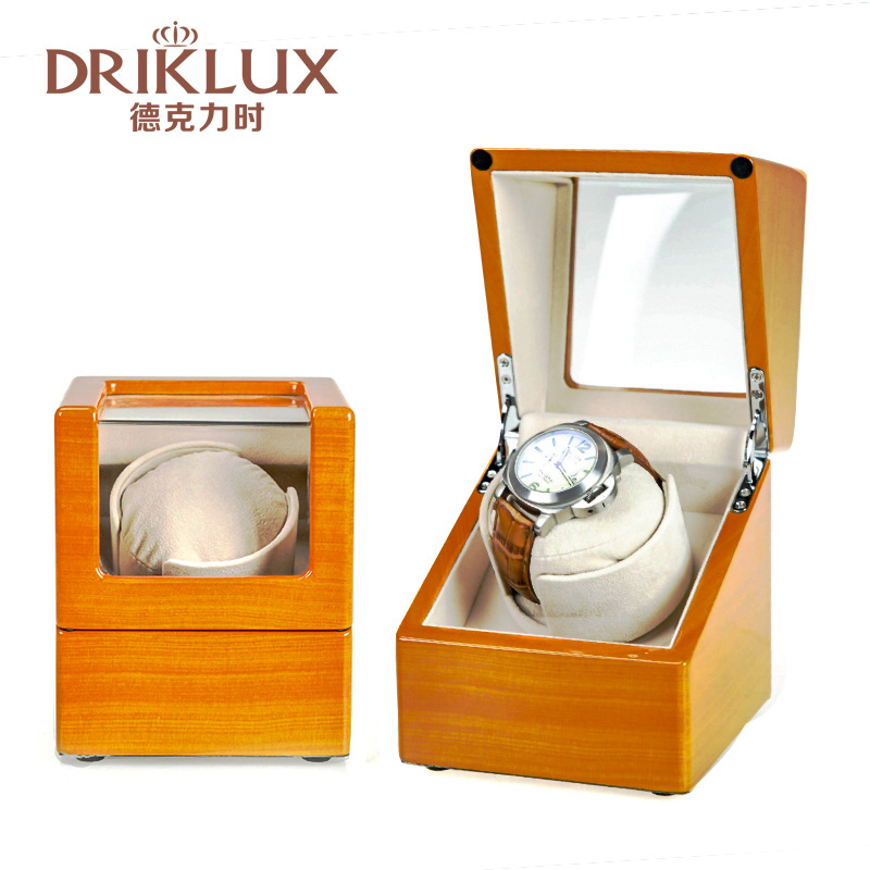 DrikLux 实木机械表摇表器家用上链器马达盒转表器手表收纳盒包装