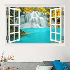 一件代發自粘牆貼畫假窗戶貼紙宿舍牆面客廳臥室背景牆3D裝飾貼畫