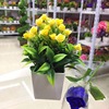 Fake flower potted plant simulation plant bonsai roses spot manufacturers direct selling 9.9 yuan store goods home clothing and decoration