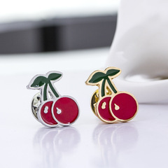 跨境速賣通歐美熱銷 卡通時尚創意水果櫻桃夏季 襯衫百飾包包配飾