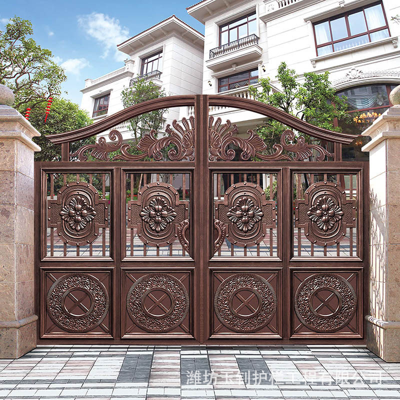 Aluminum door Villa household anti-theft aluminum door country aluminum alloy door courtyard community door Aluminum door Villa household anti-theft aluminum door country aluminum alloy door courtyard community door
