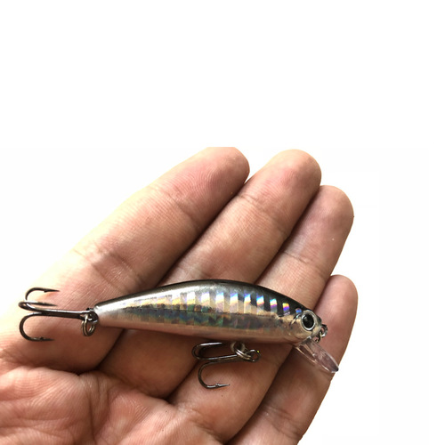Luya bait submersible Xiaomino 50mm 6.5g Spanish mackerel, perch and other specially designed to kill fake bait ultra-long throw freshwater electroplating