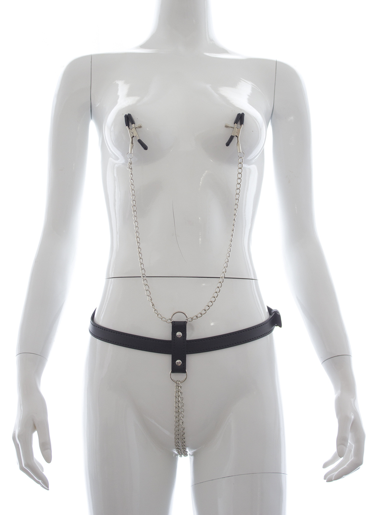Tienda de fábrica al por mayor juguetes sexuales clip de pecho de cuero ropa interior medias juguetes alternativos flirting suministros Mimi clip