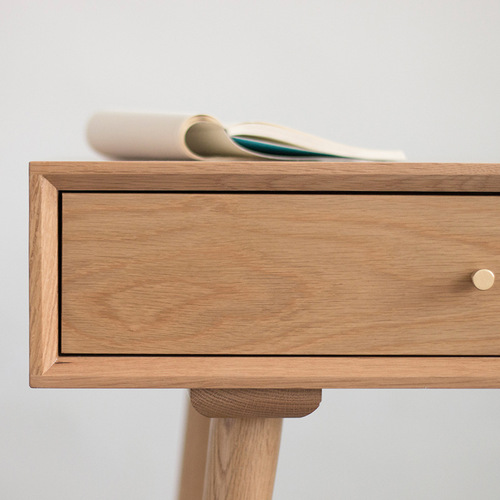 Nordic solid wood desk ins simple modern computer desk creative writing desk Japanese solid wood desk with drawers