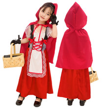 万圣节COS角色儿童小红帽演出服六一节幼稚园舞台表演服现货批发