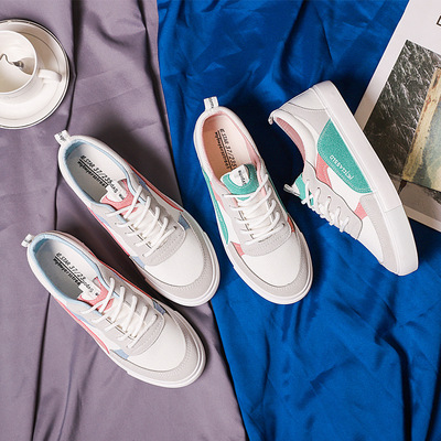 2019 Autumn new pattern Women's Shoes canvas shoe Harajuku student Korean Edition Versatile White shoes ins Ultra-fire skate shoes