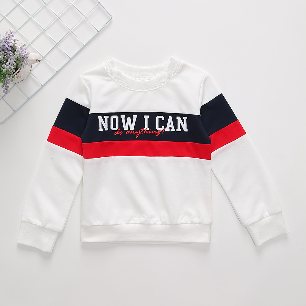 2019 autumn new boy pure cotton letter p...