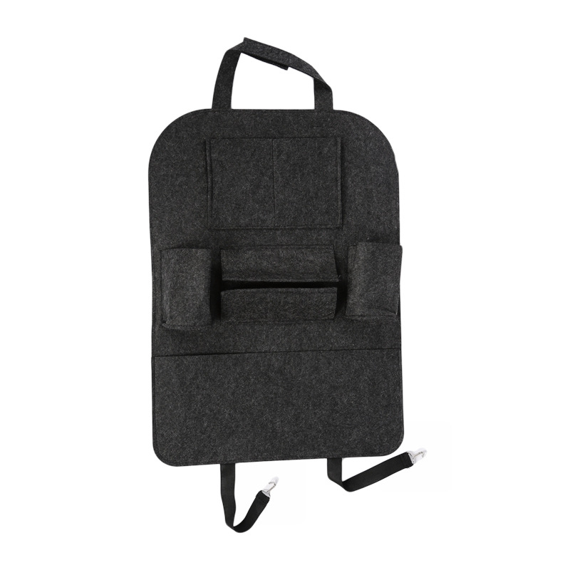 厂家直销毛毡汽车置物袋 定制多功能座椅收纳袋汽车椅背后挂袋