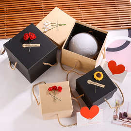 正方形礼品盒平安夜苹果包装盒圣诞节礼物盒子月球灯礼盒厂家直销