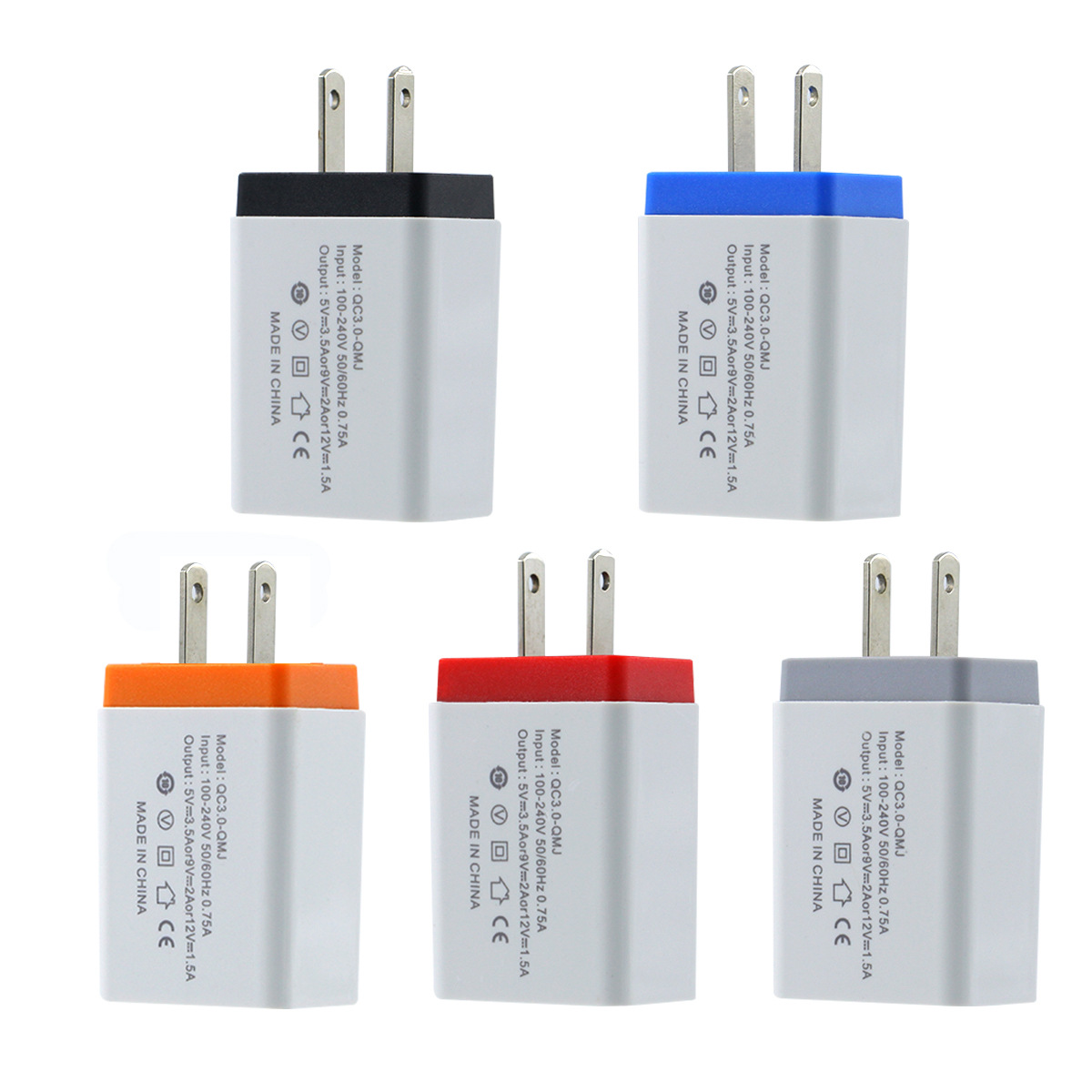 3USB charging head 5V2A multi USB European/American smart tablet universal charger_voghion.com