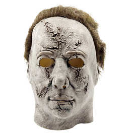 麦克梅尔面具头套 电影月光光心慌慌小白脸刀疤脸面具头套厂家