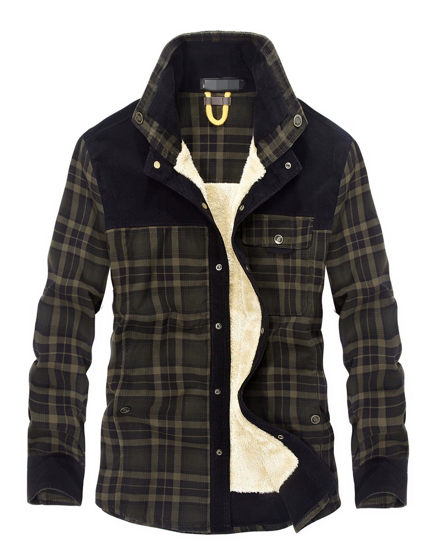Men's demi-season warm shirt, direct factory sales, Amazon, plus size