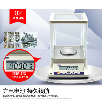 幸运千分之一双量程双显电子分析天平100g-600g0.001g0.01g|ms