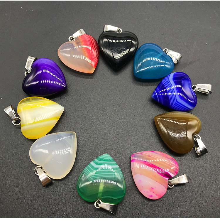 5g Weight Pendant Jewelry Making Type Agate Material Solid Color Pattern Satin Finish Polishing Design Classic Style Style Coffee, White, Purple, Red, Green, Blue, Yellow, Black Color Agate Solid Color Satin Pendant 5