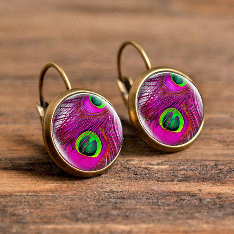 15g Weight Copper Ear Needle Material Glass Inlay Material Earrings Classification 1 Pair Quantity Daily, Party Occasion Alloy Material Animal, Round Pattern Women's Gender Plating, Inlay Design Casual, Simple Style Style 1 Pair Casual Simple Style Animal Round Plating Inlay Alloy Glass Earrings 5