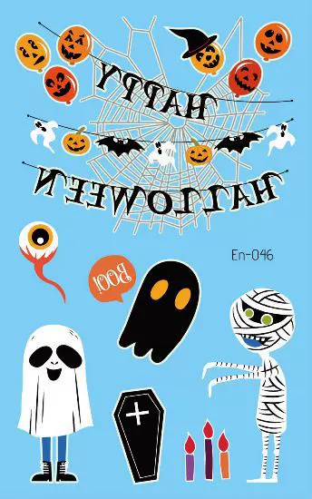 Children's ecological tattoo stickers, Amazon, halloween