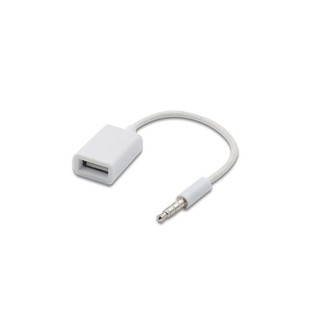 USB base to 3.5mm OTG data cable car AUX car MP3 audio adapter U disk clip cable