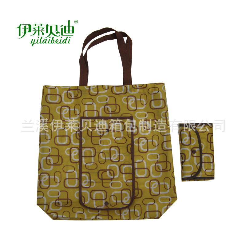 批发涤纶印花折叠袋 钱包形状收纳袋 环保购物袋厂家定做印logo