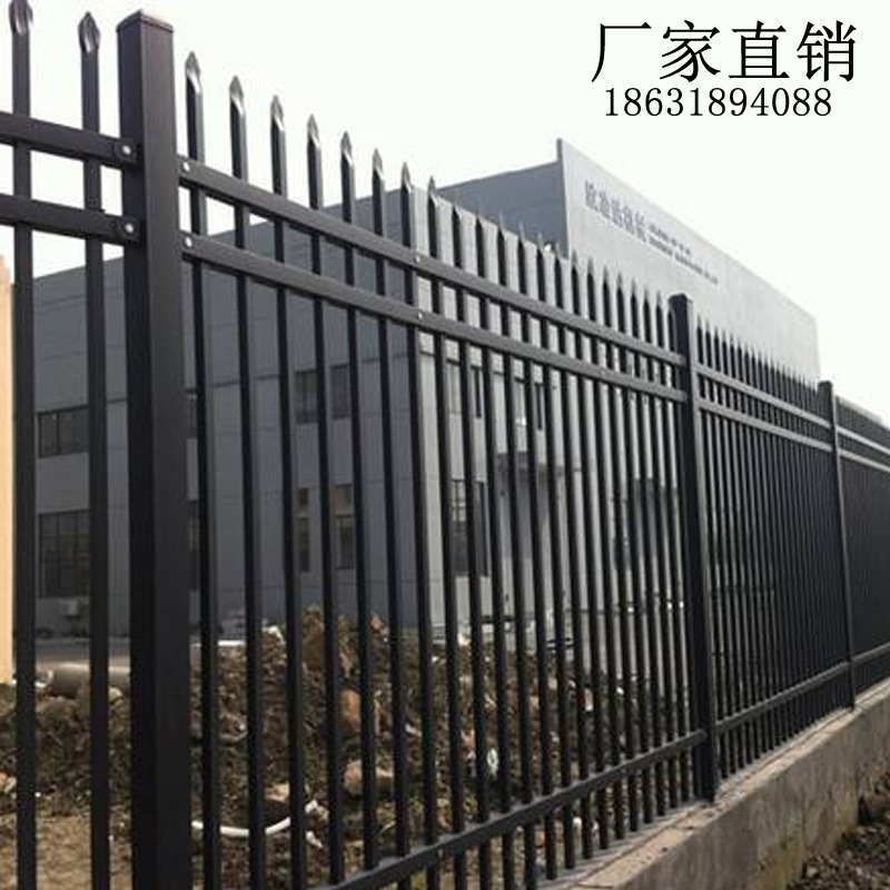 锌钢护栏门单开门 锌钢双开门推拉门 铁艺大门铁艺围墙护栏-阿里巴巴