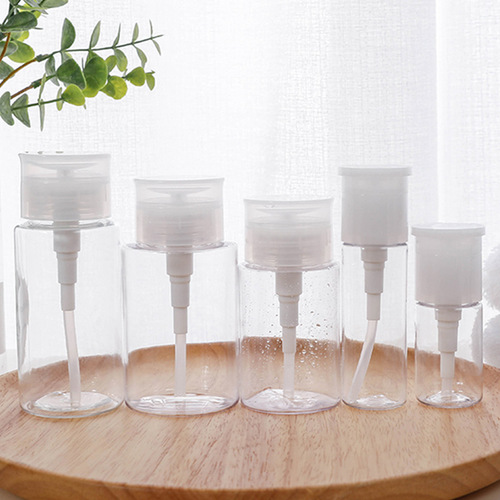 petg pressure take bottle transparent makeup remover water bottle toner bottling 100ml plastic bottle travel cosmetic bottle