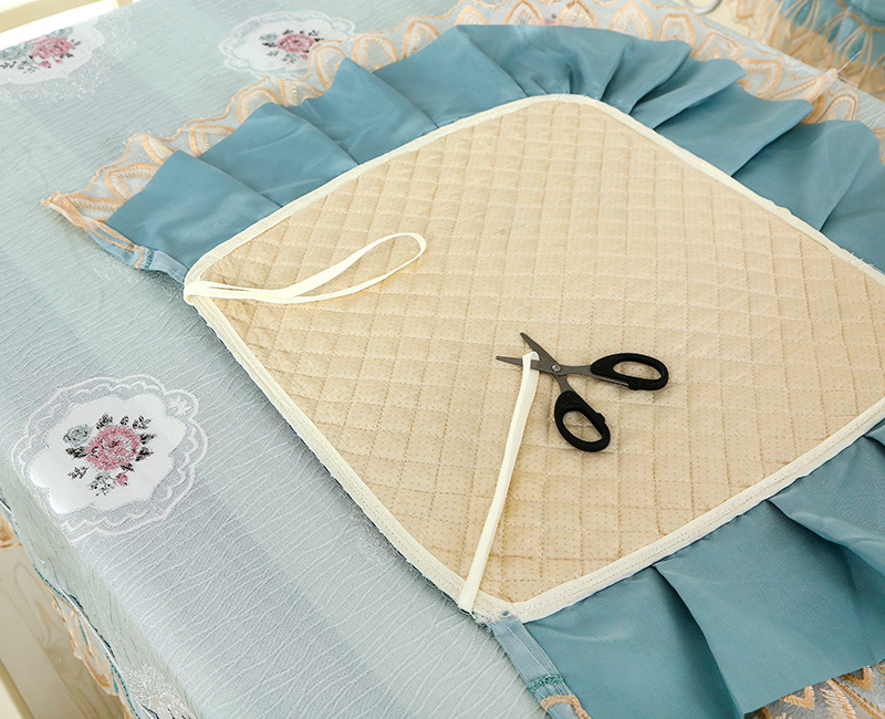 凤尾花开绿椅垫 (8)