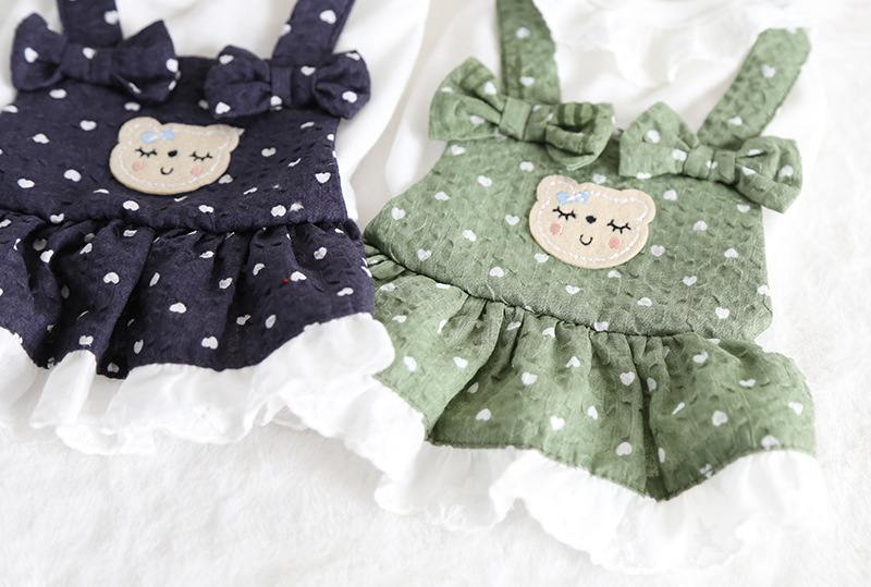 小猫桃心背带裙