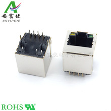 RJ45������ʽ����LEDֱ��180�� ����������ӿ�5224-8P8C����ֱ��