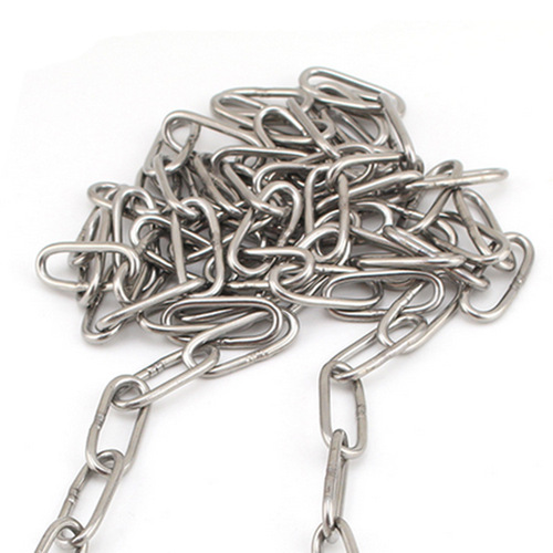 304 stainless steel chain iron lock chain long ring pet dog chain ring chandelier clothes railing anchor chain lifting chain