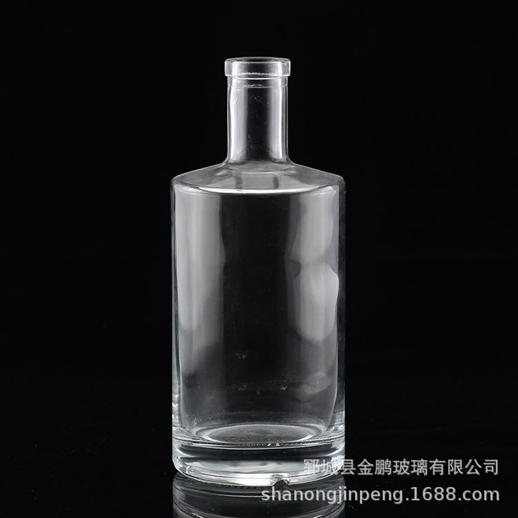 750ml外贸酒瓶 圆柱形酒瓶 经典出口酒瓶 玻璃瓶 可开模定制