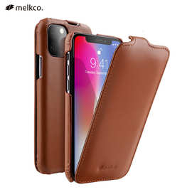 Melkco适用iPhone11ProMax手机壳真皮xr上下翻苹果XSMax保护套