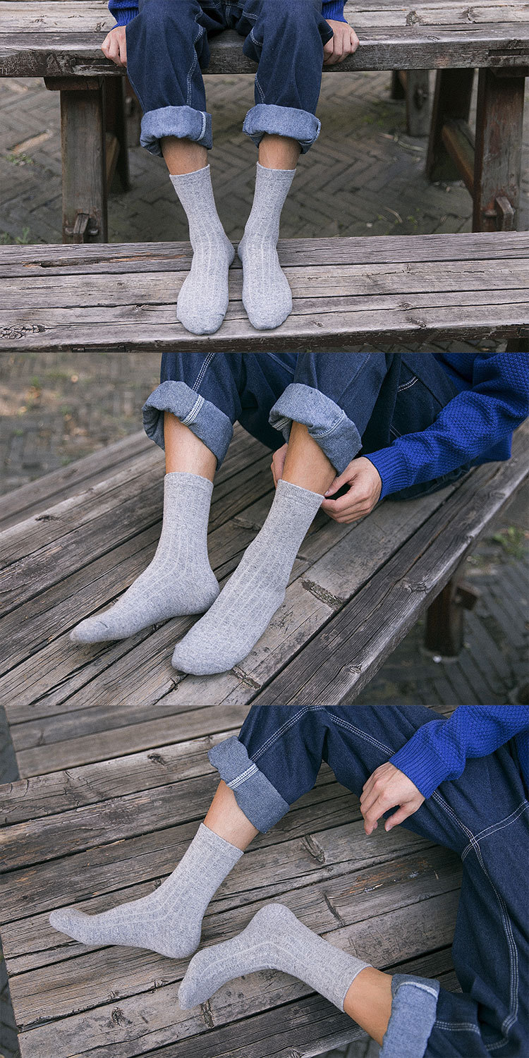 autumn and winter medium tube wool socks   NSFN30181