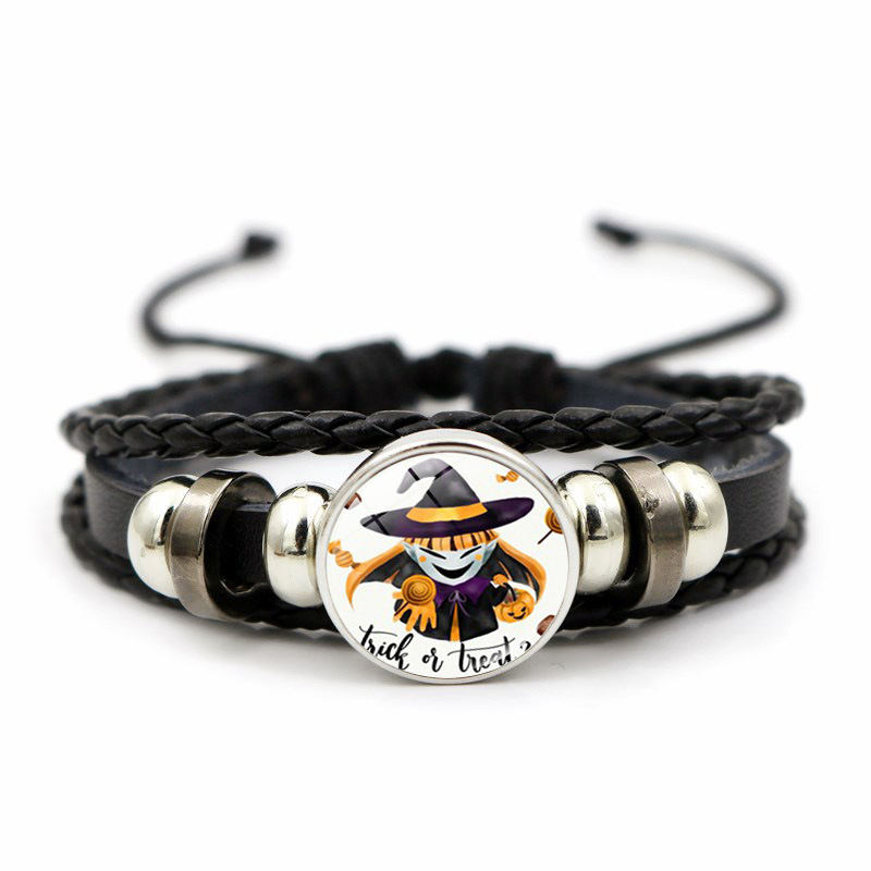 Bracciale halloween da donna con perle alla moda e pietre tempo_voghion.com