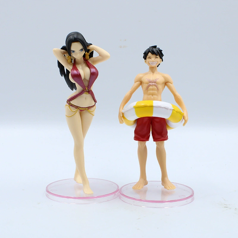 Набор фігурок One Piece — Лuffy, Сабо, Наоми, Робин, Боа Хэнкок, 6 шт мини-фигурки для плавания