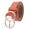 Belt, ring, golden fashionable buckle, decorations, jeans for elementary school students