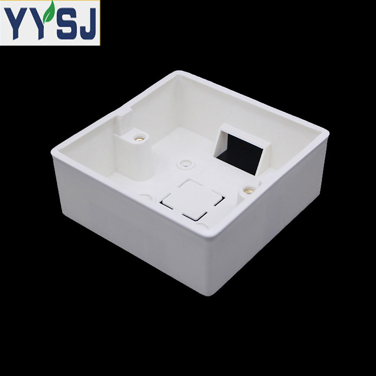 pvc接线盒86型34明盒开关插座阻燃塑料家装工装底盒掌柜推荐