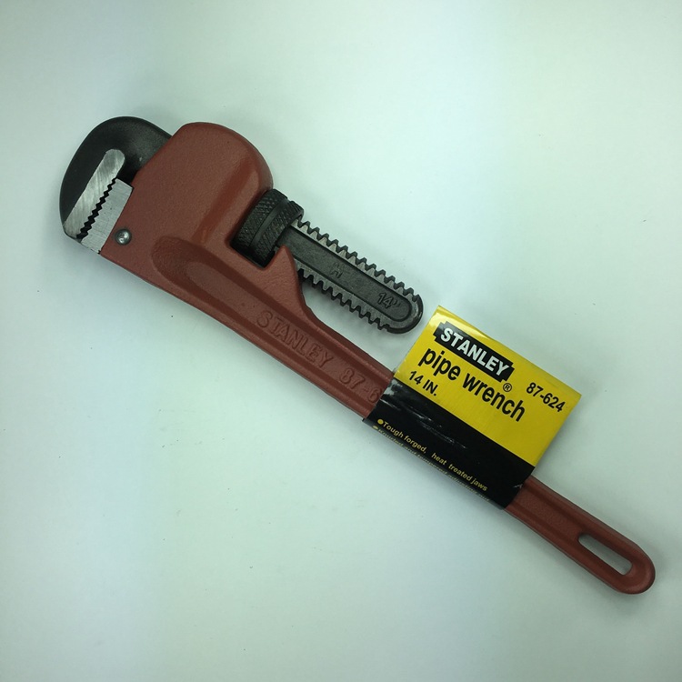 史丹利 铬钼钢铸铁手柄管子钳 管钳6寸-48寸